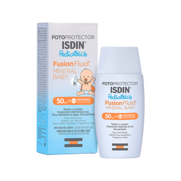 Isdin Pediatrics Mineral Baby: el fotoprotector 100% mineral formulado específicamente para la piel del bebé a partir de 6 meses.