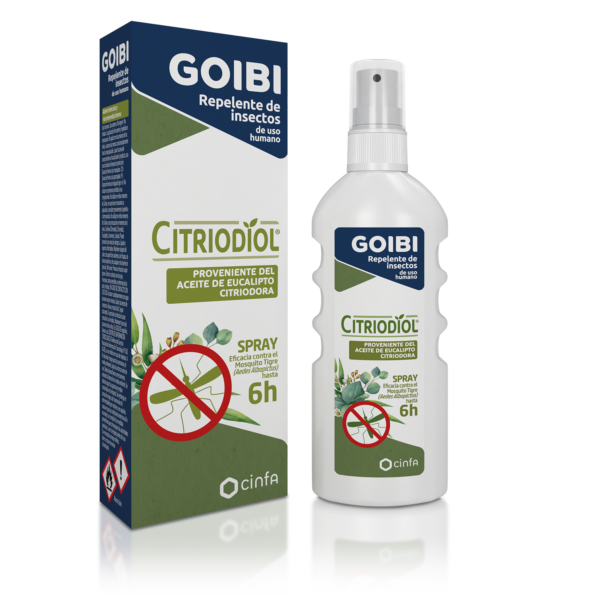 Goibi Citriodol es el spray con ingredientes naturales y sin insecticidas que repele insectos y previene sus picaduras. Desde los 2 años.