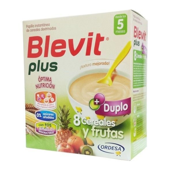 Blevit plus duplo 8 Cereales y frutas 600g +5m