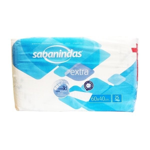 Sabanindas extra 60x40cm 25 unidades