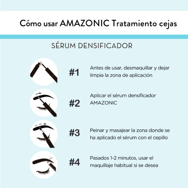 Amazonic Cejas Serum Densificador + Cepillo