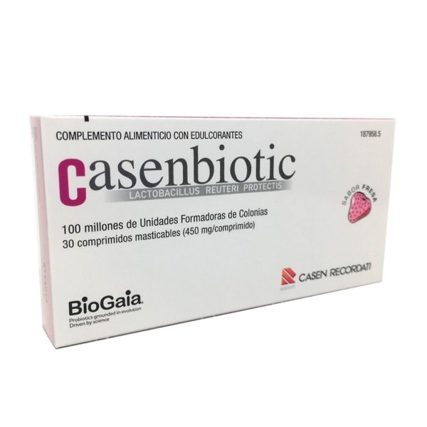 Casenbiotic Fresa 30 comprimidos