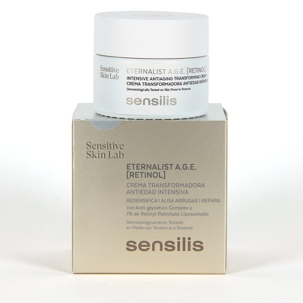 Sensilis Retinol: redensifica, retexturiza, ilumina y mejora la condición global de la piel. La crema ideal para la piel sensible.