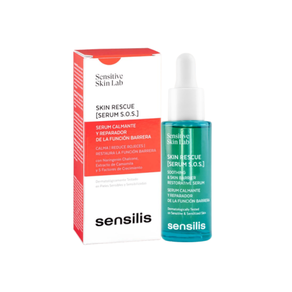 Sensilis Serum Rojeces calma y repara la piel en 30 minutos, reduce el enrojecimiento de la piel reactiva y restaura la función barrera.