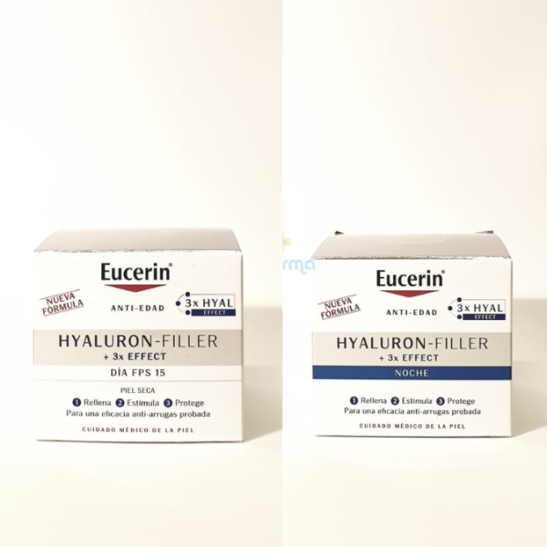 eucerin hyaluron-filler crema de dia y crema de noche